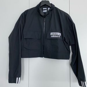 Adidas Cropped Black Jacket